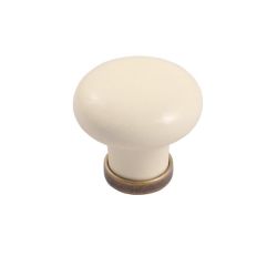 keramický knopek Marco, průměr 30 mm, staromosaz