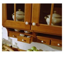 keramický knopek Marco, průměr 25 mm, staromosaz