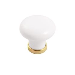 keramický knopek Marco, pozlacený