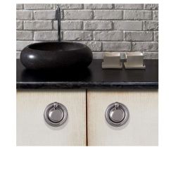 úchytka klepadlo Pegaso, průměr 60 mm, lesklý chrom