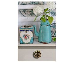 knopek Fiorio kruh, starozlatá