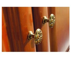 knopek Fiorio kruh, starozlatá