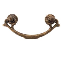 mosazná úchytka klepadlo Lenazza, mosaz antik