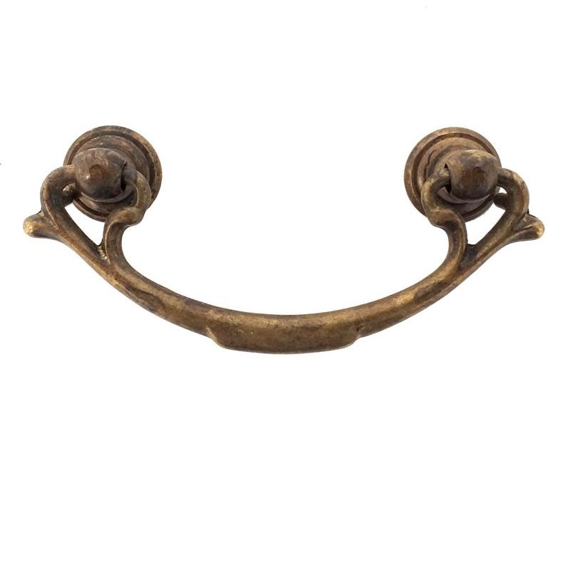 mosazná úchytka klepadlo Lenazza, mosaz antik