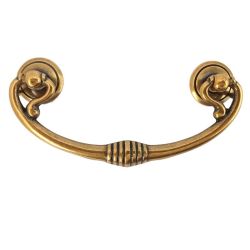 mosazná úchytka klepadlo Taniza, starozlatá