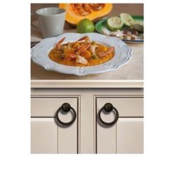 úchytka klepadlo Gildo, průměr 51 mm, černá matná