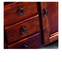 úchytka klepadlo Gildo, průměr 51 mm, černá matná