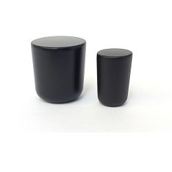 knopek Acorn, průměr 25 mm, černá matná