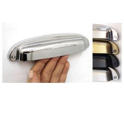 úchytka mušle Grande, lesklý chrom