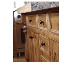 knopek Learco, průměr 30 mm, tmavě hnědá