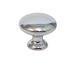 knopek Learco, průměr 35 mm, lesklý chrom
