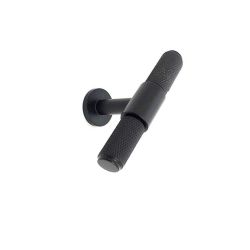 mosazný knopek Galero, černá matná