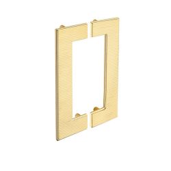 velké obdélníkové madlo Kalma, zlatá lesklá