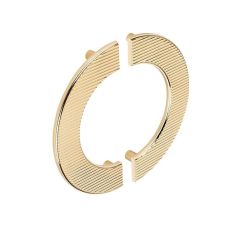 velké madlo ve tvaru půlkruhu Umiala, zlatá lesklá