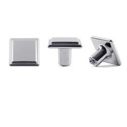 knopek Doris, lesklý chrom