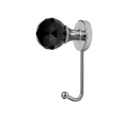 Mosazný věšák s krystalem Lusso, lesklý chrom