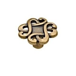 knopek Rabesco, průměr 30 mm, staromosaz