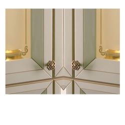 knopek Rabesco, průměr 30 mm, staromosaz