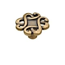 knopek Rabesco, průměr 45 mm, staromosaz