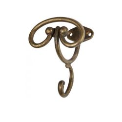 mosazný věšák Gile S, mosaz antik