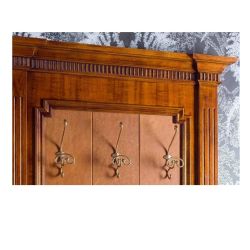 mosazný věšák Gile M, starozlatá