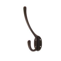 mosazný věšák Irto, černá matná