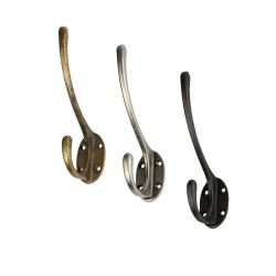 mosazný věšák Irto, starocin