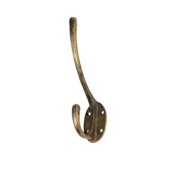 mosazný věšák Irto, mosaz antik