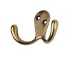 mosazný věšák Mena M, starozlatá