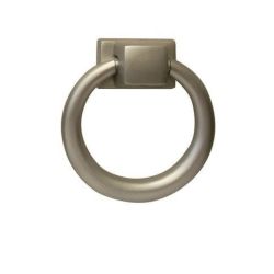 mosazná úchytka klepadlo Anello, ∅ 105 mm, broušený nikl