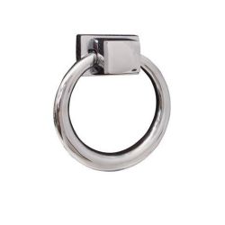 mosazná úchytka klepadlo Anello, ∅ 105 mm, lesklý chrom