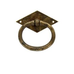 mosazná úchytka klepadlo Murgia, mosaz antik