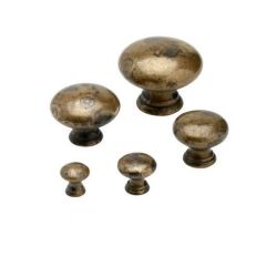 mosazný knopek Gigi, průměr 27 mm, mosaz antik