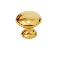 mosazný knopek Gigi, průměr 32 mm, zlatá lesklá