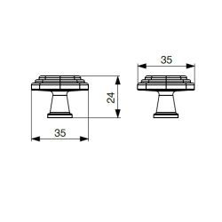 knopek Gerada XR24, starocin