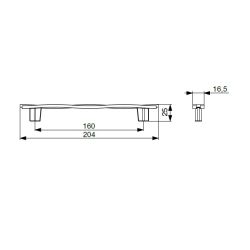 madlo Benima XR04, lesklý chrom