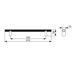 madlo Onela XH60, černá matná