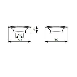 knopek Menia čtvereční XD04, růžová