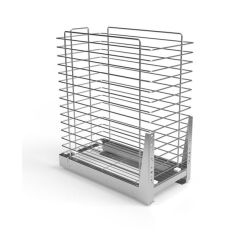 Výsuvný koš na prádlo, vysoký 2316-G2, lesklý chrom