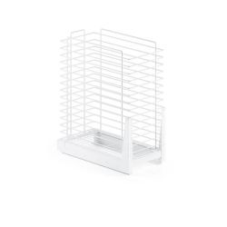 Výsuvný koš na prádlo, vysoký 2316-P1, bílý