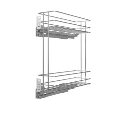 Výsuvný dvoupoličkový koš boční Cargo PRO, levý, chrom