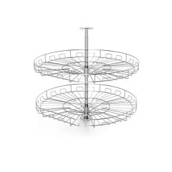 Otočný koš (karusel) D, stříbrný