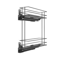 Výsuvný dvoupoličkový koš boční Cargo PRO, levý, antracit