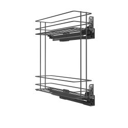 Výsuvný dvoupoličkový koš boční Cargo PRO, pravý, antracit