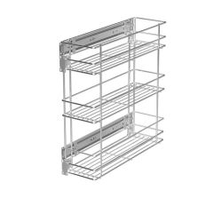 Výsuvný třípoličkový koš boční Cargo, chrom