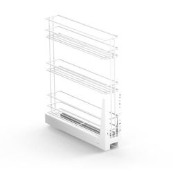 Výsuvný třípoličkový koš spodní Cargo, bílý