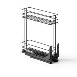 Výsuvný dvoupoličkový koš spodní Cargo PRO, antracit