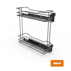 Výsuvný dvoupoličkový koš spodní Cargo Prestige, pravý, antracit