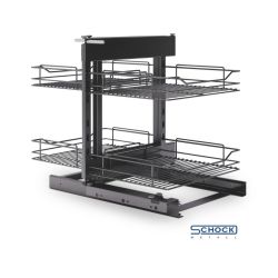 Rohový výsuvný koš Magic Corner komfort (P/L), antracit