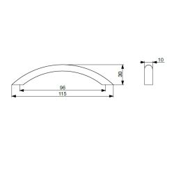 madlo Beta RX XH05, lesklý chrom